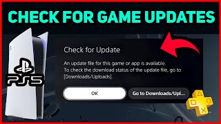 PS5 HOW TO CHECK FOR GAME UPDATES NEW [upl. by Kathye]