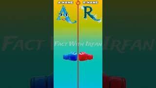 A Name Vs R Name Full Comparison Video viralshort ytshorts shorts youtubeshorts [upl. by Enohpets]