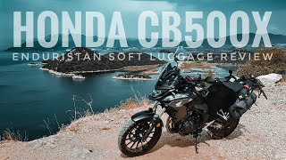 HONDA CB500X Enduristan luggage review [upl. by Biddle]