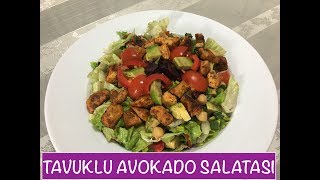 Tavuklu Avokado Salatası Tarifi  Nasıl Yapılır [upl. by Ahtiekal]