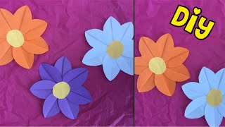 ★ FLEUR EN PAPIER FACILE A FAIRE ★ BRICOLAGE EN PAPIER FACILE  ANNIVERSAIRE MAMAN [upl. by Utter214]