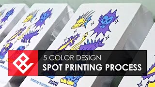 5 color Rubberized Print Spot Process  Waterbased Inks [upl. by Chiles84]