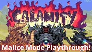 A New Level of Challenge Terraria Calamity Mod True Malice Mode Playthrough 1 [upl. by Freiman]