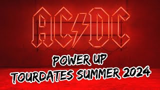 ACDC Tour 2024  quotPower UpquotTourdates Europe Summer 2024 [upl. by Auqinimod]