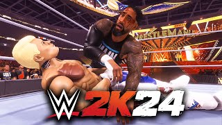 I Played a Gauntlet Match in WWE 2K24 [upl. by Enois]