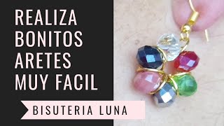 Aretes fáciles y rápidoPendientes Fáciles [upl. by Woothen310]