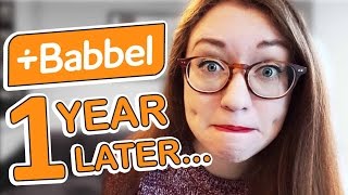 Do I remember Babbel vocab after 1 year Babbel Vocabulary Review Manager Demo [upl. by Nirrat]