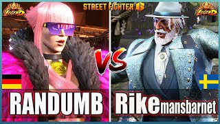 Street Fighter 6 🔥 RANDUMB MANON 1 Vs Rikemansbarnet JP🔥Best Room Match🔥FightingGameWorldX [upl. by Annovad]