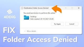 Fix Folder Access Denied You need permission to perform this action in Windows 1011 [upl. by Ehpotsirhc893]