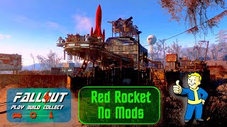 Fallout 4 Red Rocket No Mods Settlement Tour A player home robot trading and provisioner hub 2022 [upl. by Aneetak487]