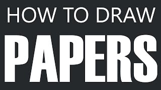 How To Draw Paper  Sheet Of Paper Drawing White Papers [upl. by Chelsea]