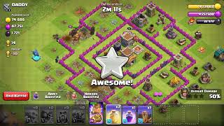 ATTACKING TO TH 8 BASE  CLASH OF CLANS [upl. by Ris]