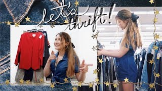 BACK TO SCHOOL THRIFTING  try on haul [upl. by Jessalin307]