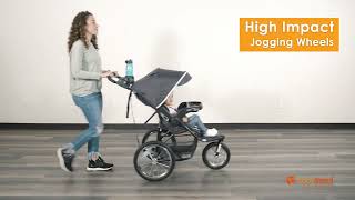 Baby Trend XcelR8 PLUS Jogger Stroller with LED Light [upl. by Auric]