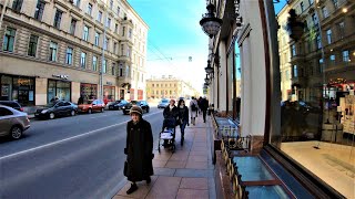 Saint Petersburg  Walking Gorokhovaya street  Russia [upl. by Golden]