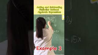 Adding and Subtracting Dissimilar Rational Algebraic Expression Example 2 [upl. by Rory890]