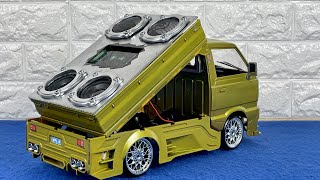 Wpl D12 My Personal Mods Drift Tuning Modified Drifiting Car Carry Truck Music Upgrade Build Mod [upl. by Dnilazor]