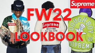 SUPREME IS BACK SUPREME FW22 LOOKBOOK INDEPTH LIVE [upl. by Knah]