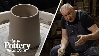 How to make a perfect cylinder in seconds  Mini Masterclass  The Great Pottery Throw Down [upl. by Chader]