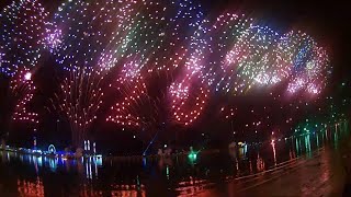 2020 new year fireworks Display in Corniche Abu Dhabi UAE [upl. by Emiaj]