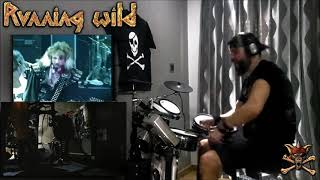 Running Wild  Conquistadores Drum Cover [upl. by Lemuel]