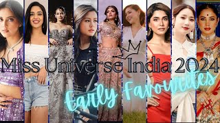 Miss Universe India 2024 Early Favourites missuniverseindia2024 [upl. by Card927]