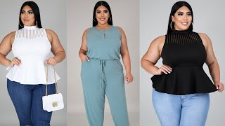 ROPA PARA MUJERES GORDITAS CON BELLOS PANTALONES Y BLUSAS DE MODA PARA GORDITAS [upl. by Pearse]