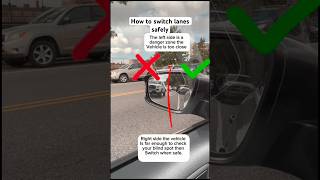 How to switch lanes safely drivinglessons youtubeshorts shorts viralvideo tips trending fyp [upl. by Yenaj887]