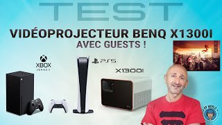 TEST  Vidéoprojecteur BenQ X1300i avec Guests et jeux en 60  120 FPS [upl. by Aisatal]