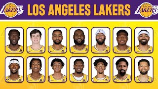 Los Angeles LAKERS New Roster 2024  Player Lineup Profile Update as of March 24 2024 [upl. by Lia772]