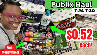 Publix Haul  Grab 86 in groceries for 052 each using digital coupons Moneymaker amp Cheap Deals [upl. by Anaihk]