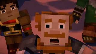 Minecraft story mode wither storm but I added seek theme and the figure themes pt3 [upl. by Lemra109]