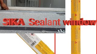 Application Sika Sealant Sika Sealant 127  How To application Sika sealant waterproof [upl. by Ahsemik598]