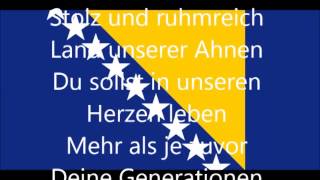 Nationalhymne von BosnienHerzegownia deutsche Übersetzung [upl. by Narbig]