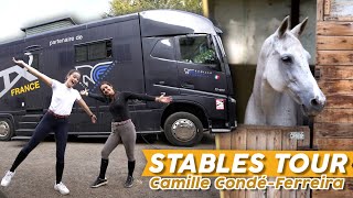 SON CAMION EST INCROYABLE 😱  je visite les écuries de Camille CondéFerreira 🐴 equitation [upl. by Gerti]