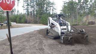 Track Loader Using Harley Rake [upl. by Naves603]