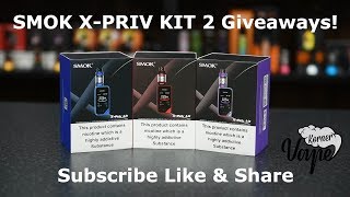 SMOK XPriv 225W TC Vape Kit With TFV12 Prince Tank  UnBoxing amp Review 2 Giveaways [upl. by Anoyk]