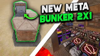 NEW META BUNKER 2X1 Rust Base  Rust Building Tutorial 2023 [upl. by Ennaeel]