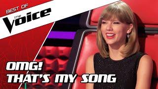 TOP 10  BEST TAYLOR SWIFT covers in The Voice [upl. by Akemed]