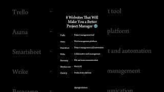 8 Websites That Will Make You A Better Project Manager [upl. by Merola]