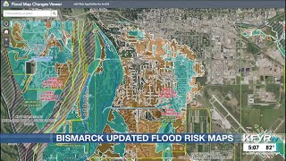 Bismarck City Commission approves updated FEMA flood risk maps as flood control project is in the [upl. by Lacefield]