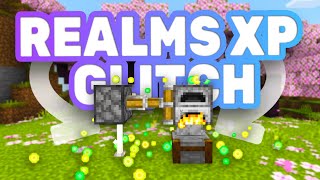 EASY REALMS XP GLITCH For Minecraft Bedrock 12062  Multiplayer XP Glitch [upl. by Aicyla]