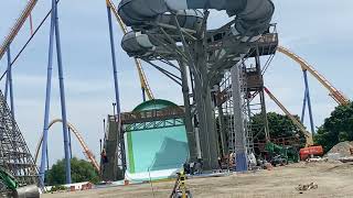 Moosehorn Falls at Canada’s Wonderland construction update Vlog 1 [upl. by Leinod]