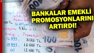 Banka promosyonları arttı Hangi banka emekliye ne kadar promosyon veriyor  A Haber [upl. by Nagram641]