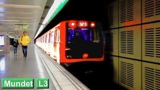 Mundet L3  Metro de Barcelona  TMB 5000  3000 [upl. by Nawotna]