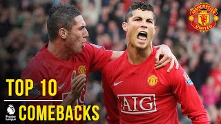 Manchester Uniteds Top 10 Premier League Comebacks  Manchester United [upl. by Laufer]