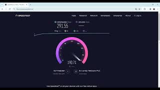 SLT FIBER Speed Test [upl. by Hasseman]