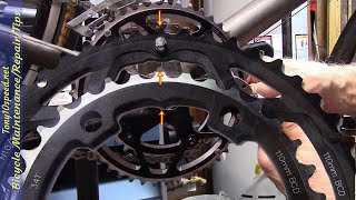 Bicycle Chainring Orientation and Chainring Installation Tips [upl. by Esorrebma]