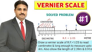 HOW TO DRAW VERNIER SCALE PROBLEM 1  UNIT  ENGINEERING SCALE TIKLESACADEMYOFMATHS [upl. by Parrish]