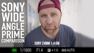 Sony 24mm 14 GM vs Sigma 24mm 14 vs Batis 25mm f2 Video focus and Image Quality [upl. by Tunk]